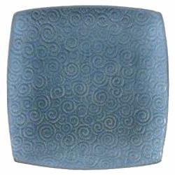 Square Swirls Blue by Baum Brothers