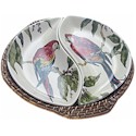 Certified International Bahamas 2-Section Server with Rattan Tray