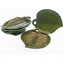Certified International Bahamas 3-D Palm Leaf Dessert Plates
