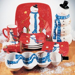 Certified International Hilltop Snowman