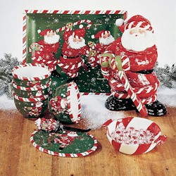 Certified International Peppermint Santa