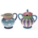 Certified International Cupcake Sugar & Creamer Set