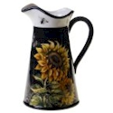 Certified International French Sunflowers Pitcher