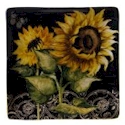 Certified International French Sunflowers Square Platter