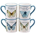 Certified International Greenhouse Butterflies Coffee Mugs