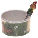 Certified International Holly Birds Dip Bowl with Spreader