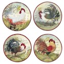 Certified International Le Rooster Dessert Plate