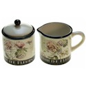 Certified International Marche De Fleurs Sugar and Creamer Set