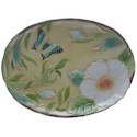 Certified International Morning Song 3D Embossed Oval Platter