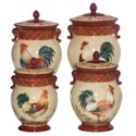 Certified International Tuscan Rooster Canister Set