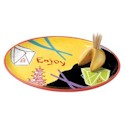 Clay Art Chinese Take-Out Appetizer Tray with Fortune Cookie Toothpick Holder