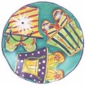 Clay Art Flip Flops Appetizer Plate