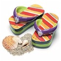 Clay Art Flip Flops Salt & Pepper Set