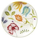 Clay Art Floral Stripe Salad Plate