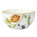 Clay Art Floral Stripe Soup Bowl