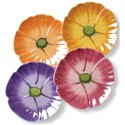 Clay Art Flower Market Pansy Salad Plate