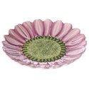 Clay Art Flower Market Pink Gerbera Serving Platter