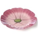 Clay Art Flower Market Pink Pansy Serving Platter