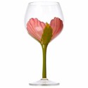 Clay Art Hibiscus Wine Glass