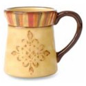 Clay Art Medallion Flared Coffee Mug
