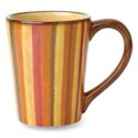 Clay Art Medallion Striped Coffee Mug