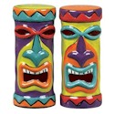 Clay Art Tiki Salt & Pepper Set