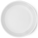 Corelle Bayside Dots Gray Luncheon Plate