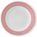 Corelle Bayside Dots Red Dinner Plate