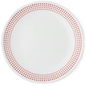 Corelle Bayside Dots Red Luncheon Plate