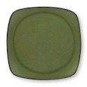 Corelle Hearthstone Spice Alley Square Bay Leaf Green Luncheon Plate