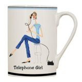 Telephone Girl Coffee Mug
