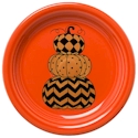 Fiesta Geo Pumpkin Appetizer Plate