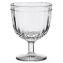 Fitz and Floyd Everyday White Beaded Wine Goblet