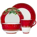 Fitz and Floyd Yuletide Holiday Place Setting