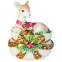 Fitz and Floyd Yuletide Holiday Salt and Pepper Set