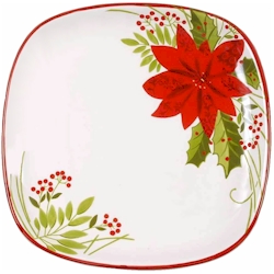 Poinsettia Holly Berry by Gibson