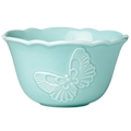 Lenox Butterfly Meadow Carved Blue Rice Bowl