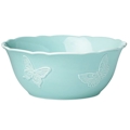 Lenox Butterfly Meadow Carved Blue Serving Bowl