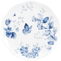 Lenox Butterfly Meadow Toile Blue Dessert Plate