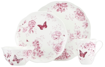 Butterfly Meadow Toile Pink by Lenox