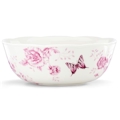 Lenox Butterfly Meadow Toile Pink Serving Bowl
