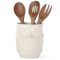 Lenox Cannon Street by Kate Spade Woodland Owl Utensil Crock with Servers