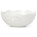 Lenox Chelse Muse Sculpted White Medium Serving Bowl