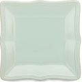 Lenox French Perle Bead Ice Blue Square Accent Plate