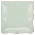 Lenox French Perle Bead Ice Blue Square Dinner Plate