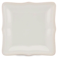 Lenox French Perle Bead White Square Dinner Plate