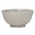Lenox French Perle Groove Grey All Purpose Everything Bowl