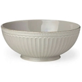 Lenox French Perle Groove Grey Serving Bowl