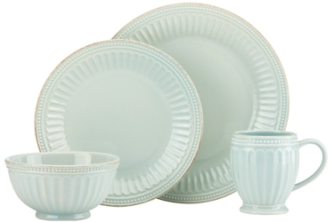 French Perle Groove Ice Blue by Lenox