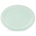 Lenox French Perle Groove Ice Blue Oval Platter
